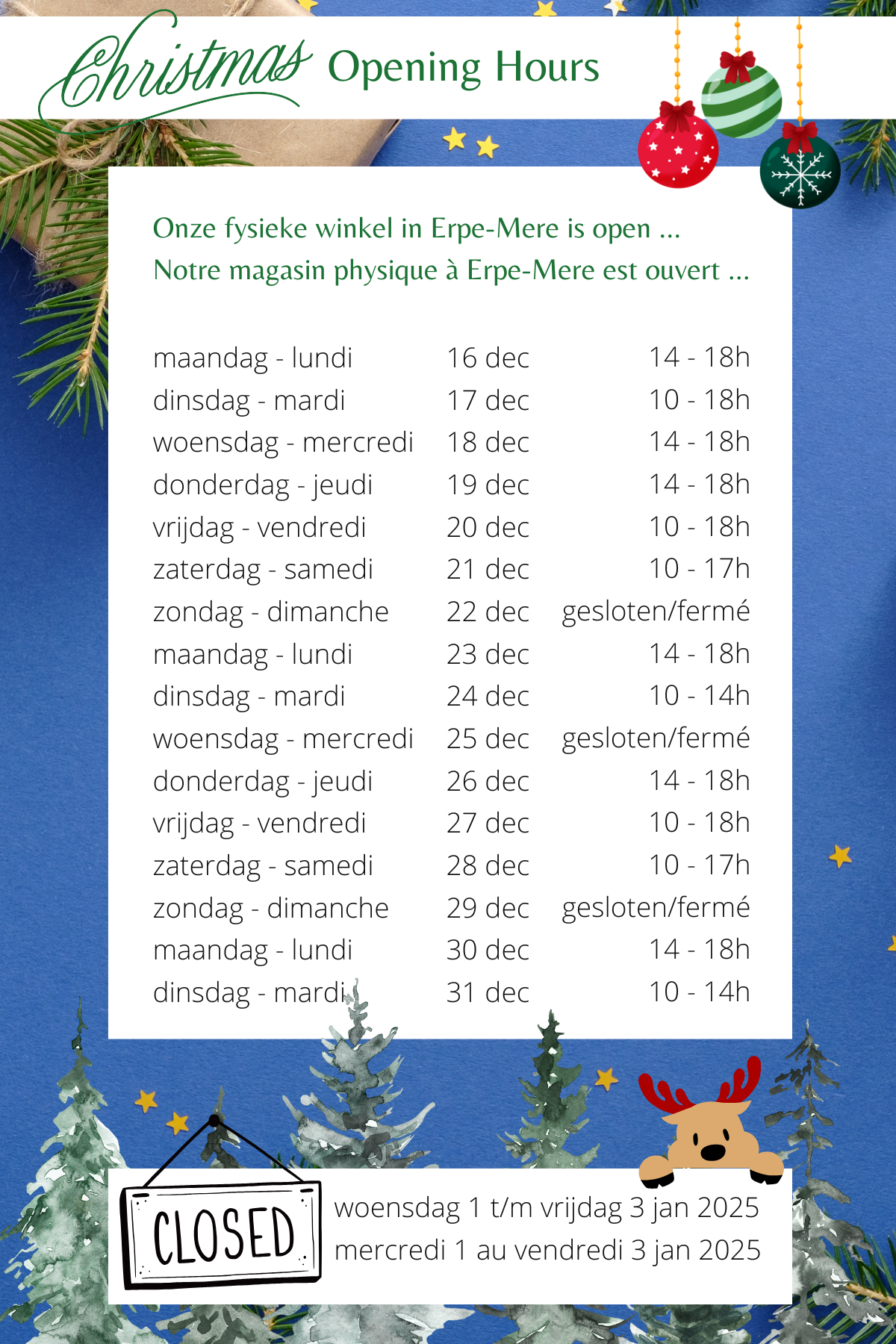 Kerst Opening Hours-2024 - physical shop